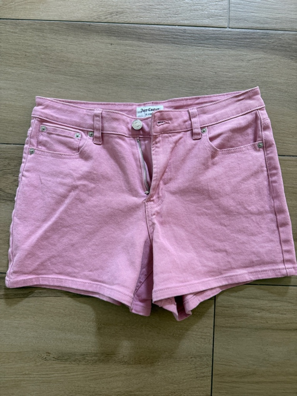 Juicy Couture Pink Denim Jean Shorts